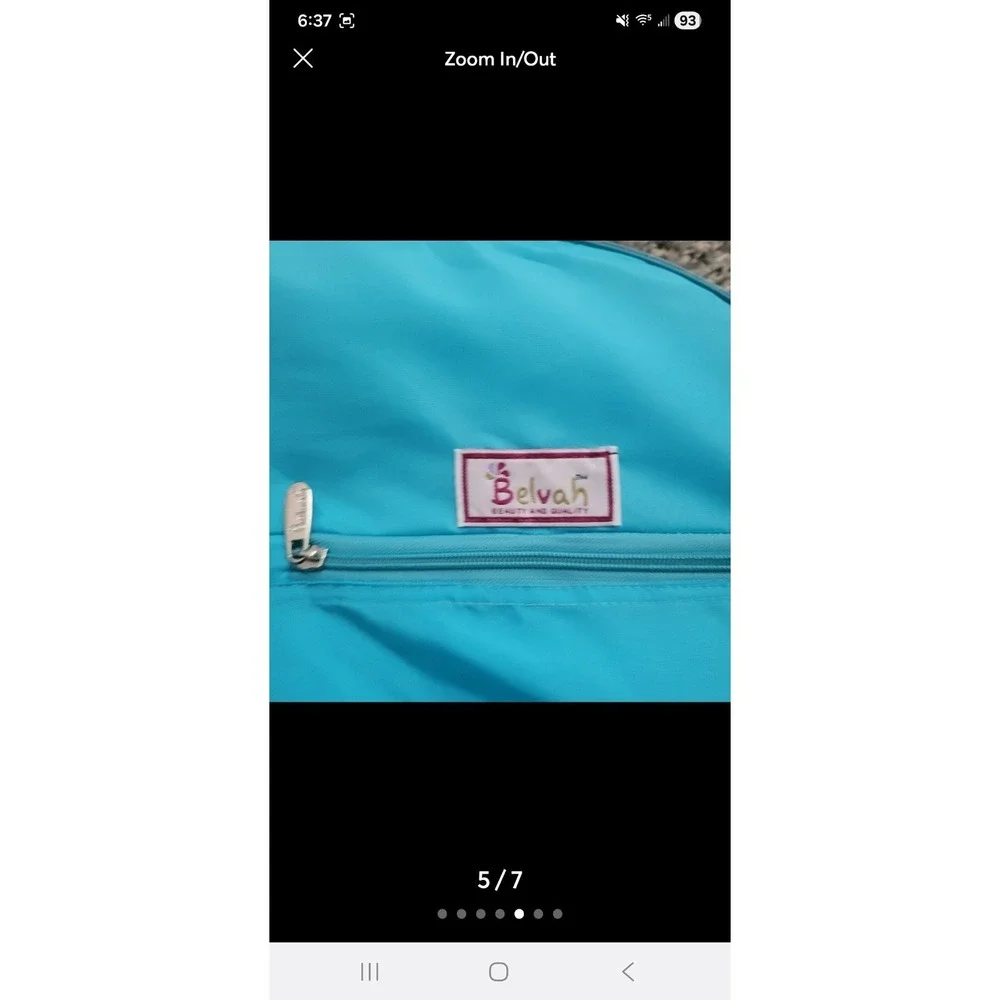 Camouflage & Teal Garment Clothing Bag